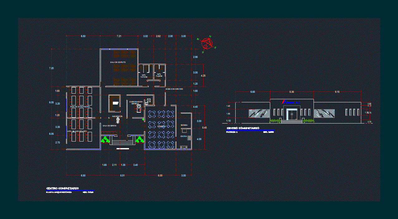 CAD drafting on workstation